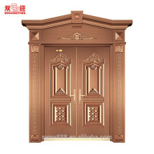 Buena apariencia de puerta de acero dorado con columna romana en China